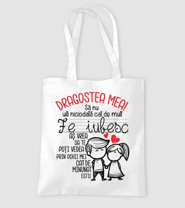 Dragostea mea Cât de minunat ești model alb pe tricou