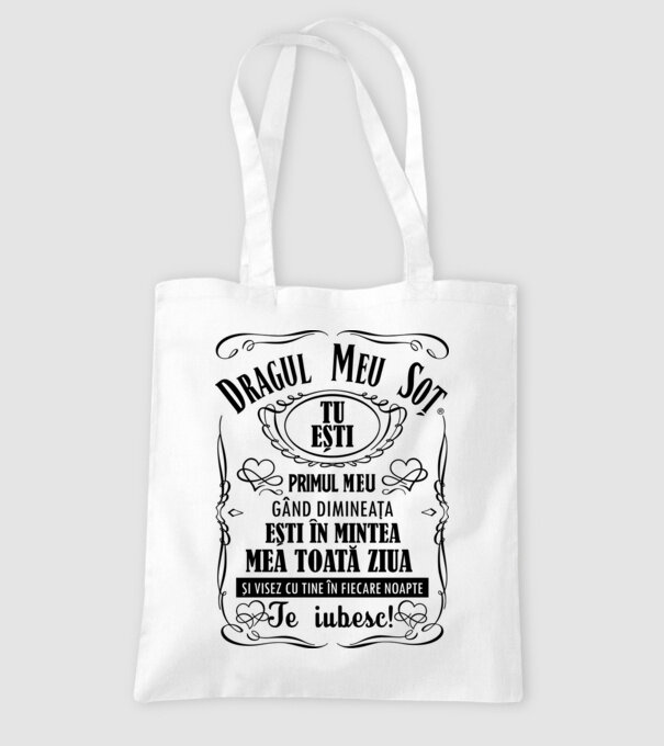 Dragul meu soț tu ești primul me gând dimineața, ești în mintea mea toată ziua și visez cu tine în fiecare noapte model alb pe tricou