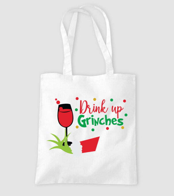 Drink up Grinches model alb pe tricou