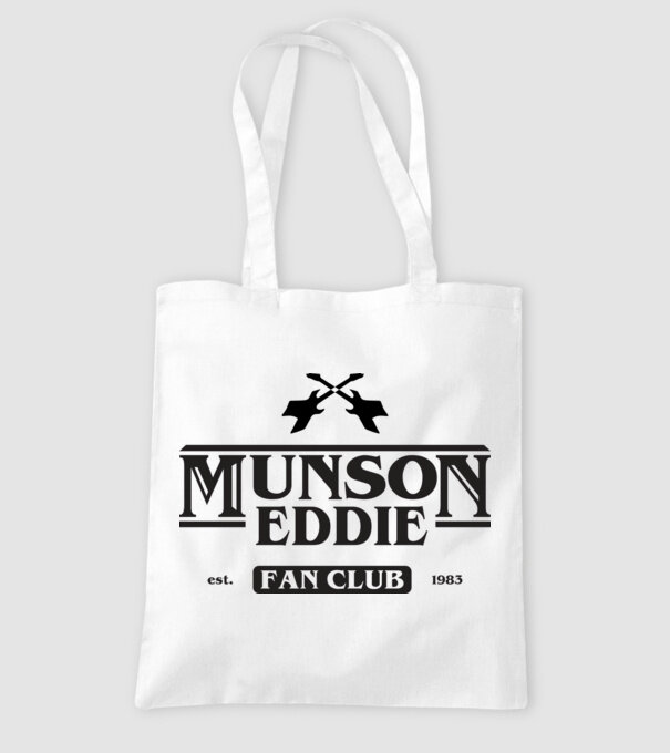 eddie munson fan club model alb pe tricou