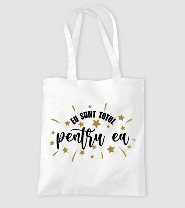 Eu sunt totul pentru el/ ea model alb pe tricou
