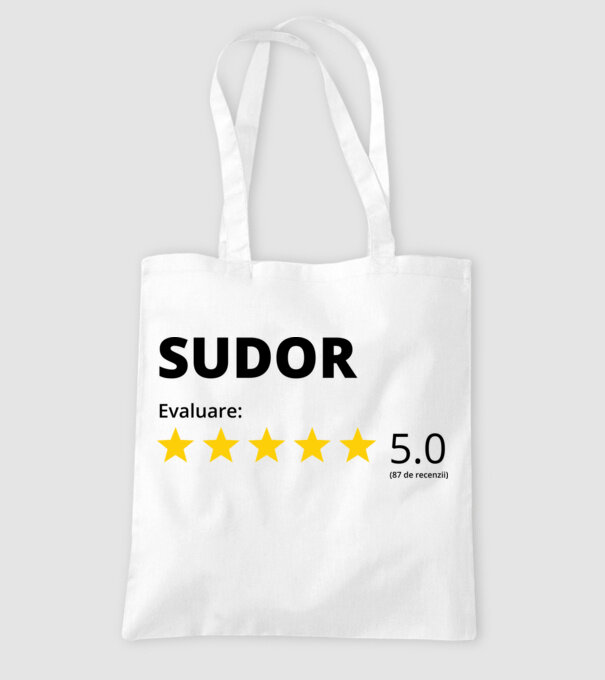 Evaluare - SUDOR model alb pe tricou