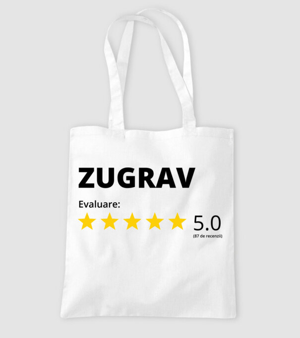 Evaluare - ZUGRAV model alb pe tricou