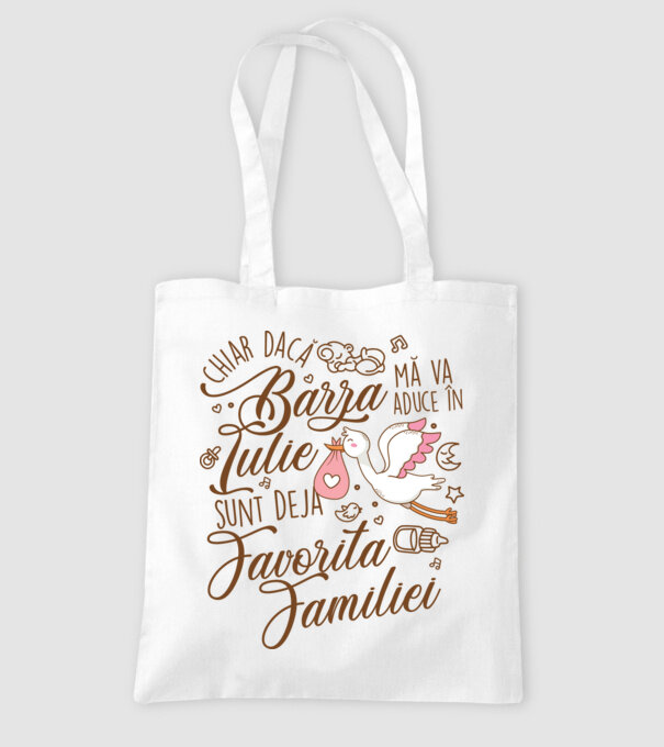 Favorita familiei IULIE model alb pe tricou