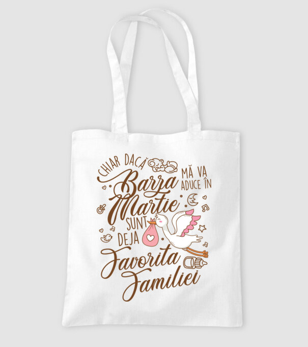 Favorita familiei MARTIE model alb pe tricou