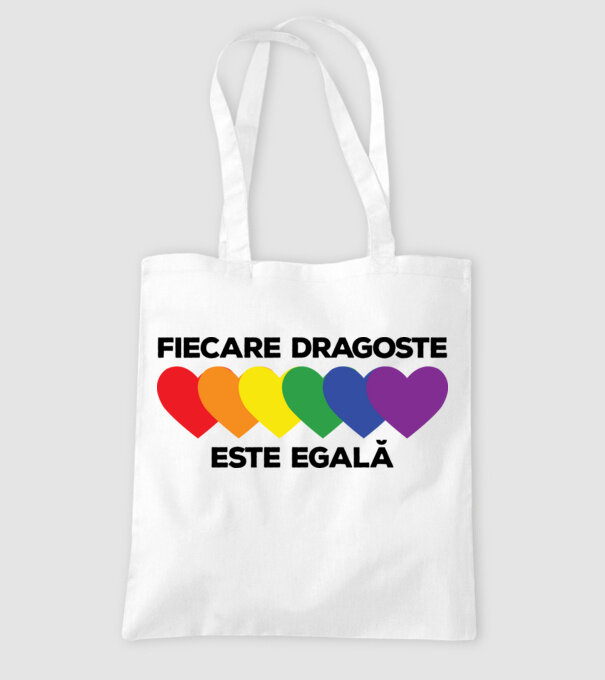 Fiecare dragoste este egală model alb pe tricou