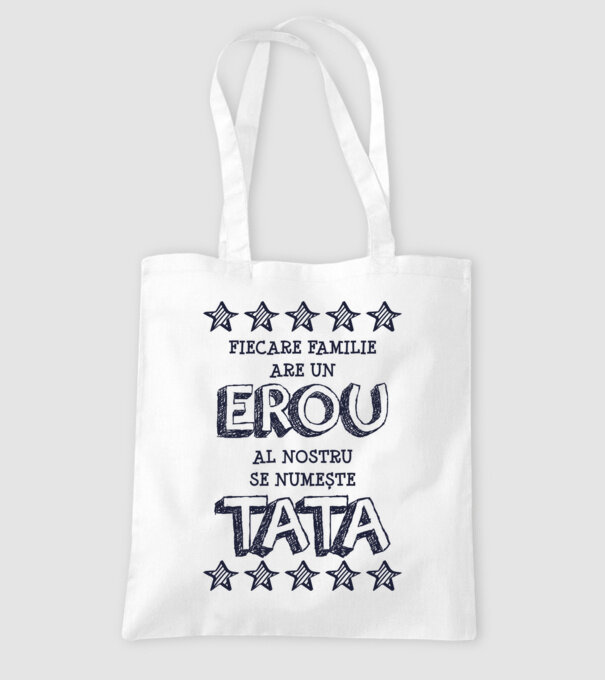Fiecare familie are un erou, al nostru se numește tata model alb pe tricou