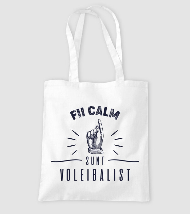 Fii calm, sunt VOLEIBALIST model alb pe tricou