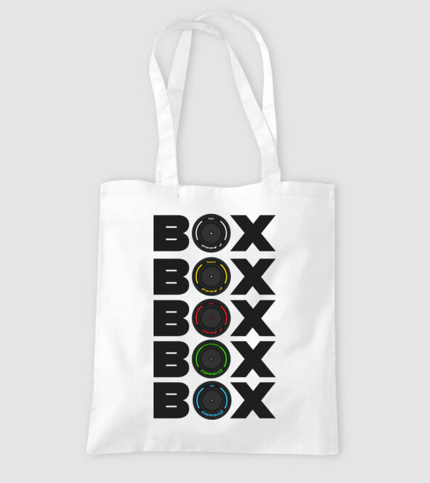 Forma1 box model alb pe tricou