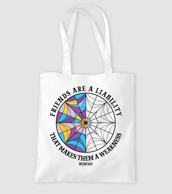 Friends are liability model alb pe tricou