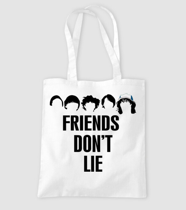 friends dont lie stranger things model alb pe tricou
