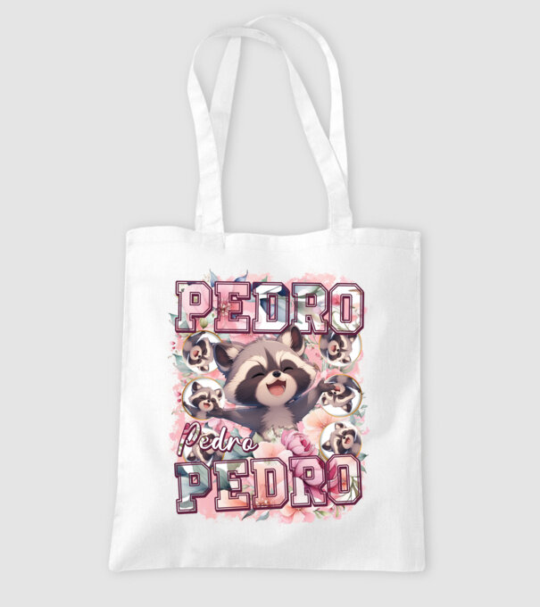 Girly Pedro model alb pe tricou