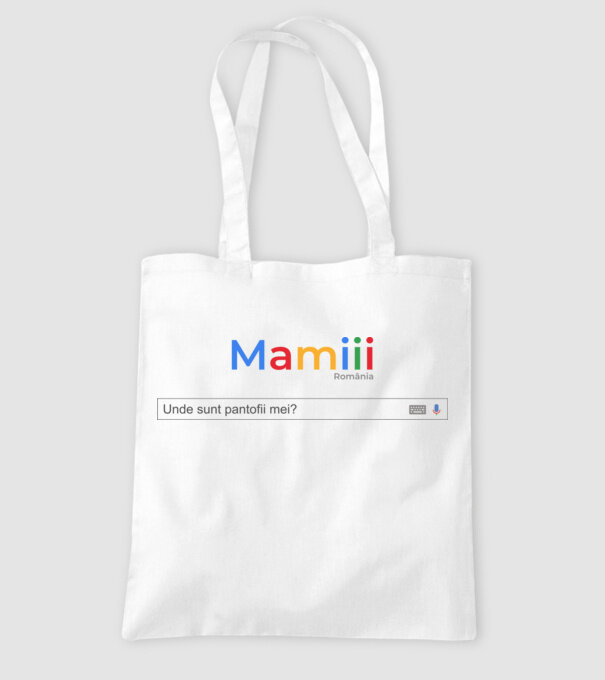 Mamiiii - Unde sunt pantofii mei? model alb pe tricou