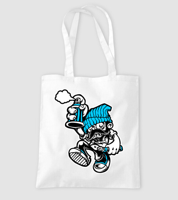 Graffiti model alb pe tricou