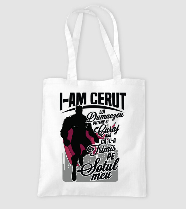 I-am cerut lui Dumnezeu putere și curaj - așa că l-a trimis pe soțul meu model alb pe tricou