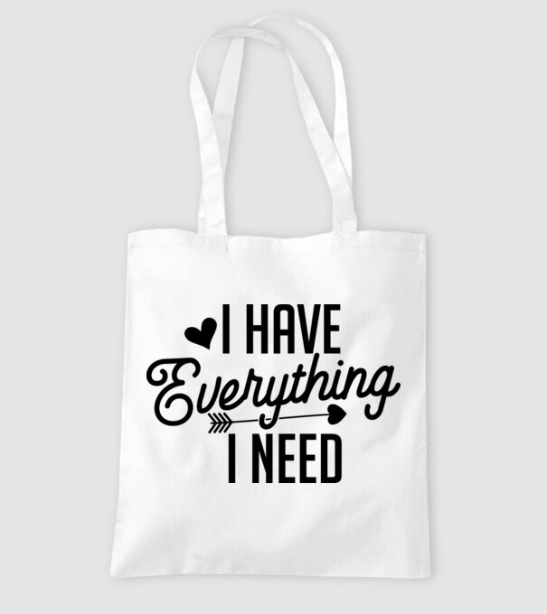 I have everything model alb pe tricou