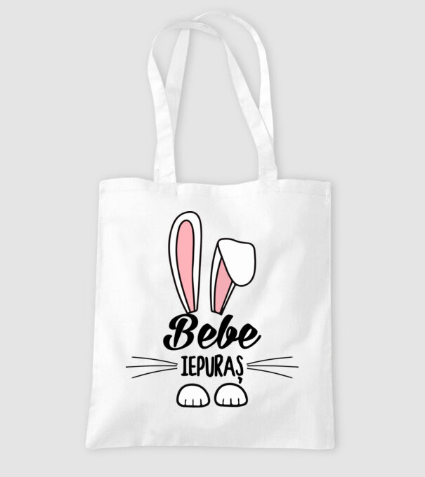iepuraș bebe model alb pe tricou