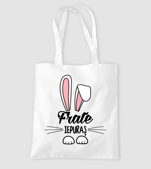 iepuraș frate model alb pe tricou