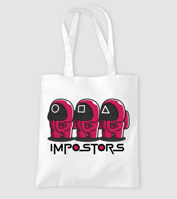impostors squid game model alb pe tricou
