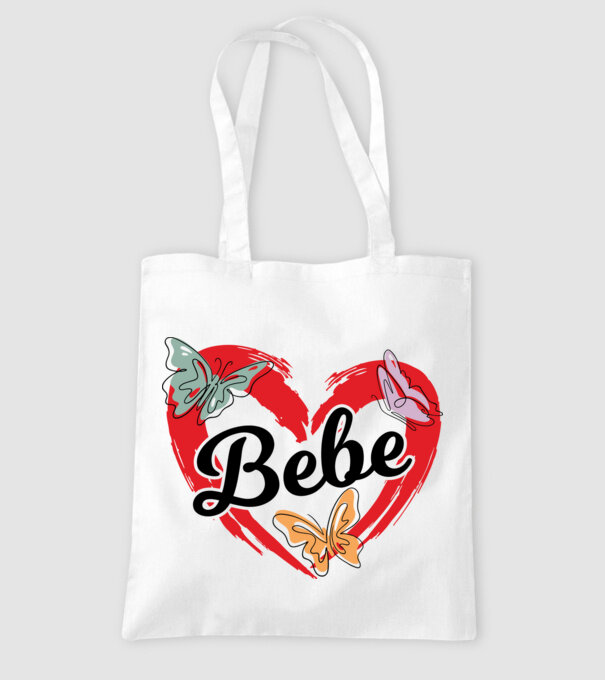 Bebe model alb pe tricou