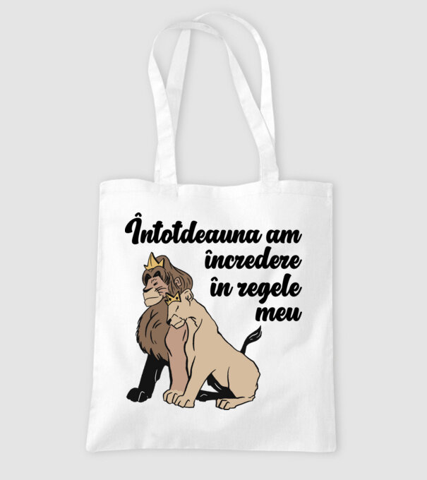 Întotdeauna am încredere în regele meu model alb pe tricou