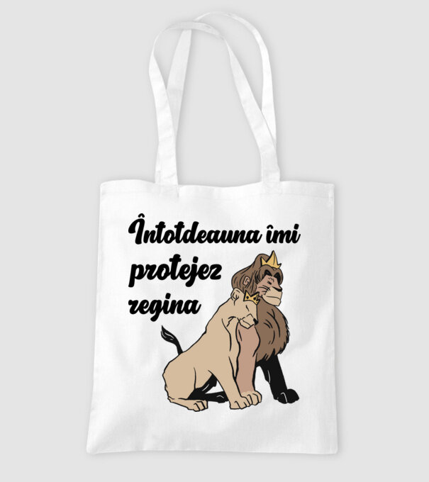 Întotdeauna îmi protejez regina model alb pe tricou