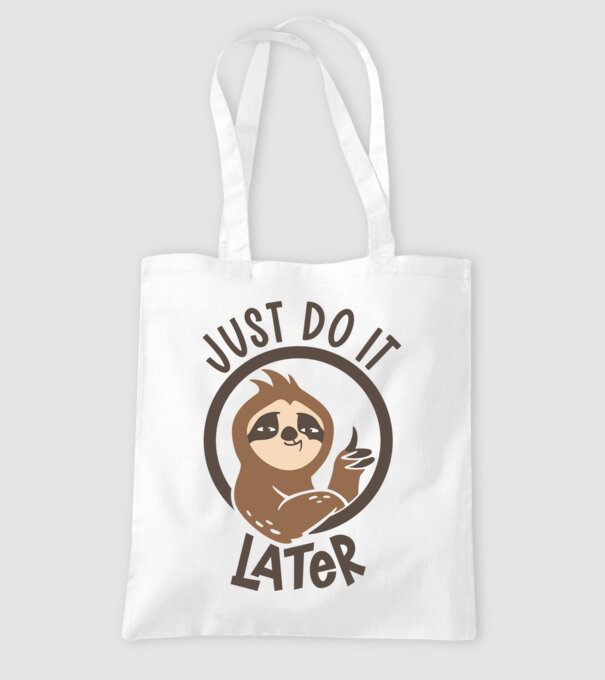 Just do it model alb pe tricou