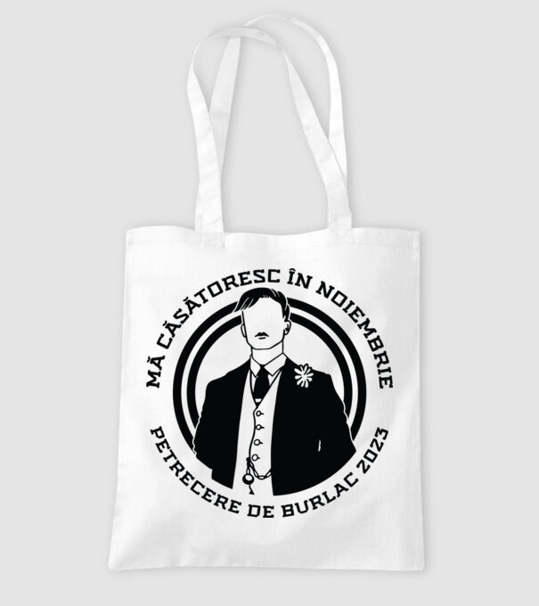 mă căsătoresc în noiembrie - petrecere de burlac model alb pe tricou
