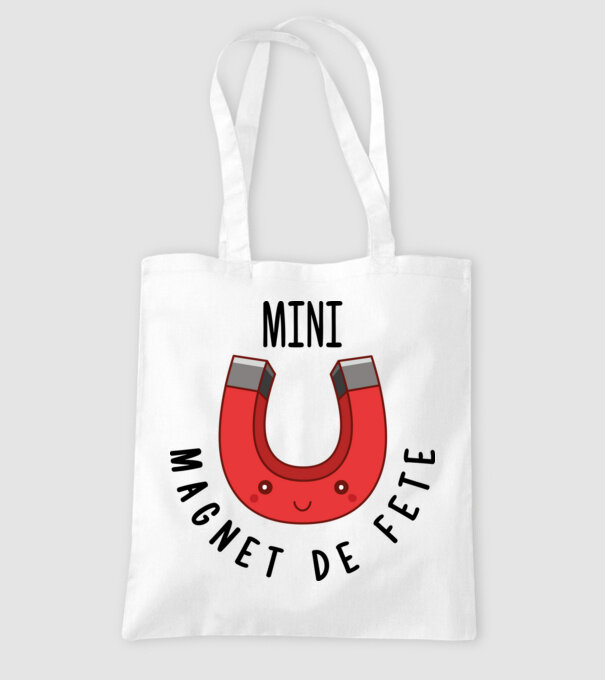 Mini magnet de fete model alb pe tricou