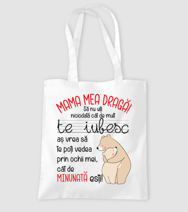 Mama Cât de minunat ești model alb pe tricou