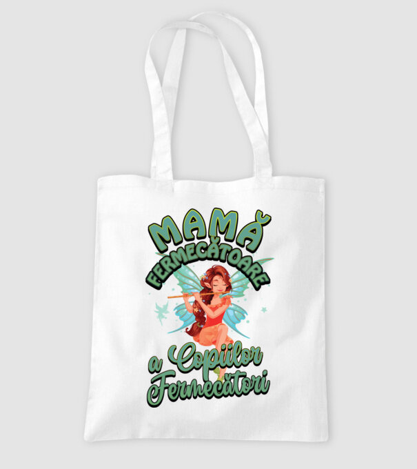 Mamă fermecătoare a copiilor fermecători model alb pe tricou