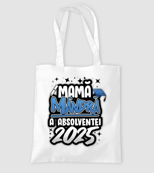 Mamă Mândră a absolventei model alb pe tricou