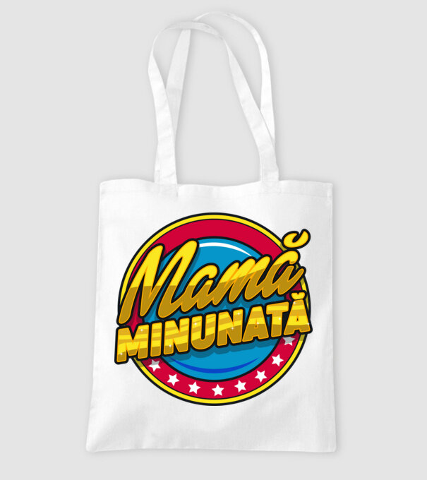 mamă minunată model alb pe tricou