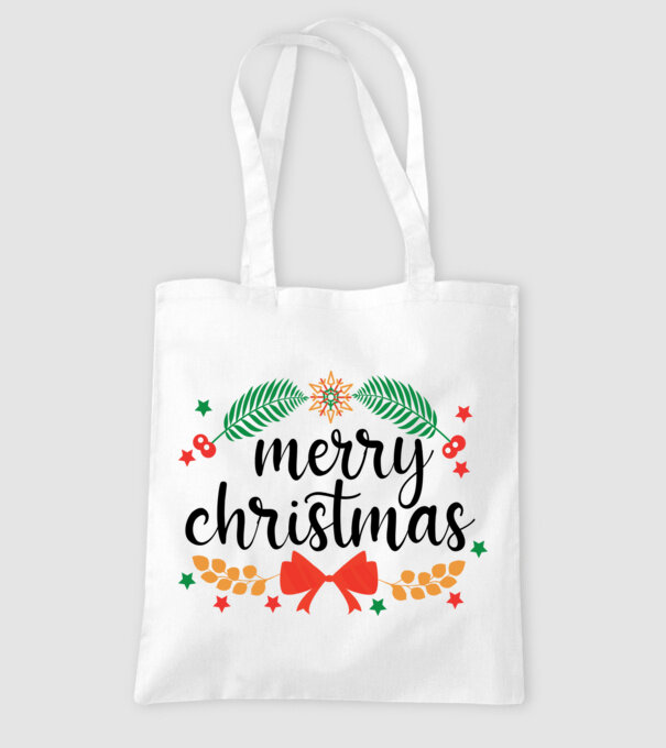 Merry christmas model alb pe tricou
