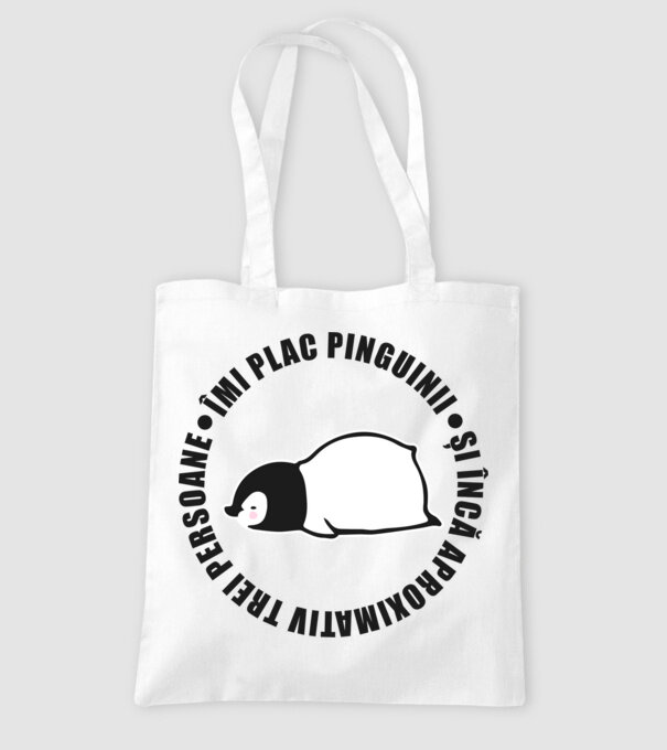 Îmi plac pinguinii - și încă aproximativ trei persoane model alb pe tricou