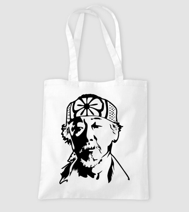 Miyagi head cobra kai model alb pe tricou