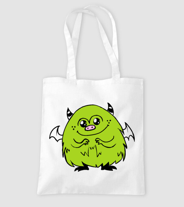 monstruleț model alb pe tricou