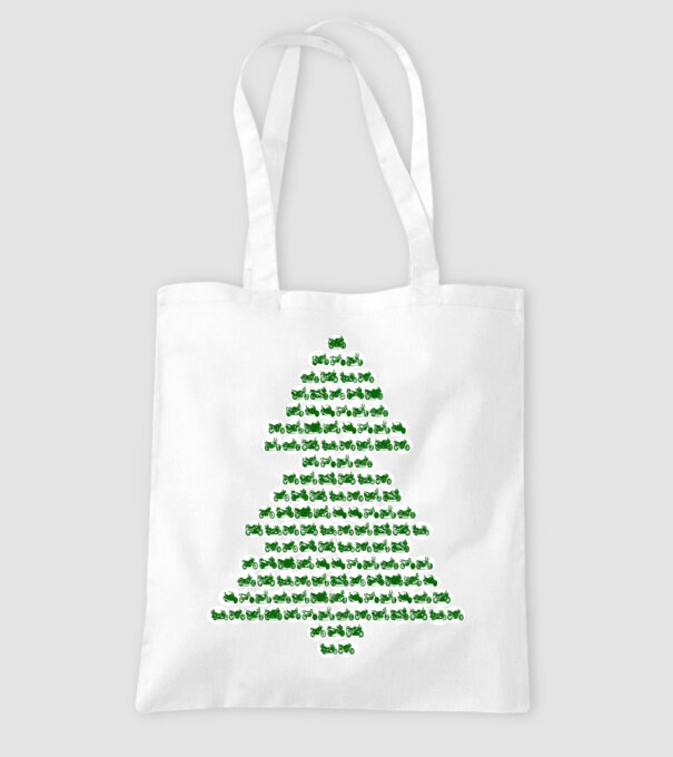 motorbike christtmas tree model alb pe tricou