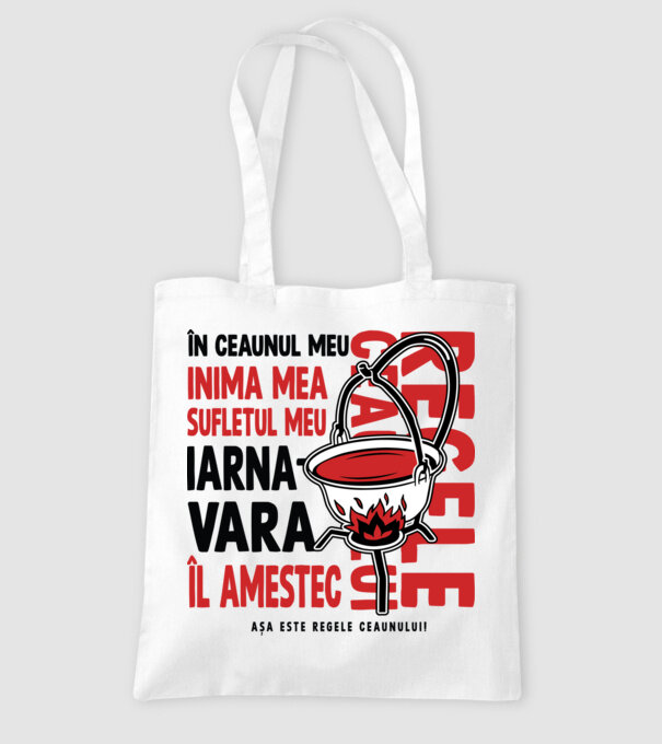 În ceaunul meu - Inima mea - Sufletul meu - Iarna - Vara - Îl amestec - Așa este regele ceaunului! - Regele ceaunului model alb pe tricou