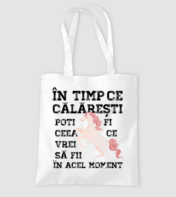 în timp ce călărești poți fi ceea ce vrei să fii - în acel moment model alb pe tricou