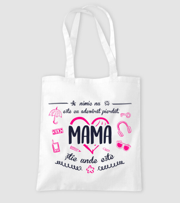 nimic nu este cu adevărat pierdut, mama știe unde este model alb pe tricou