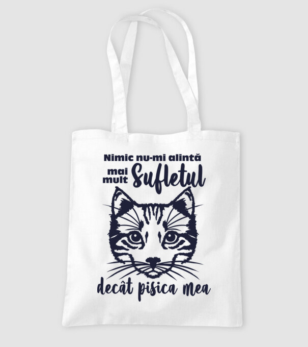 Nimic nu-mi alintă mai mult sufletul decât pisica mea model alb pe tricou
