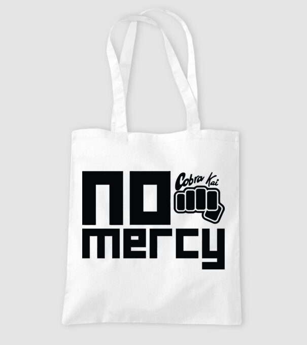 No mercy cobra kai model alb pe tricou