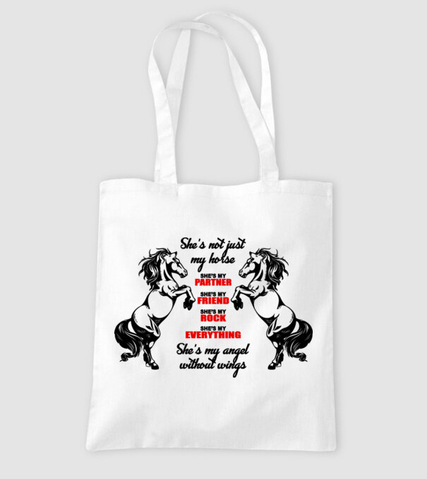 Not just a horse! model alb pe tricou