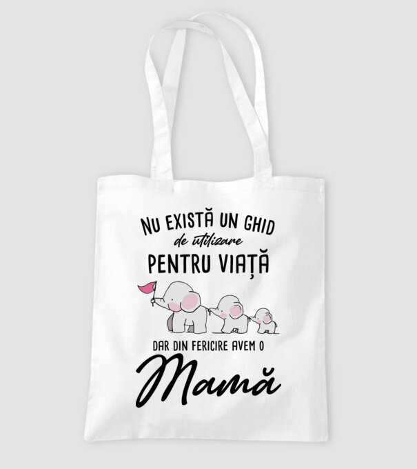 Nu există un ghid de utilizare pentru viață, dar din fericire avem o mamă model alb pe tricou