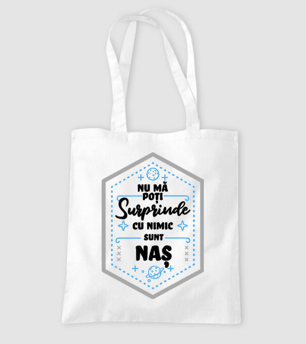 Nu mă poți surprinde cu nimic, sunt nașă model alb pe tricou