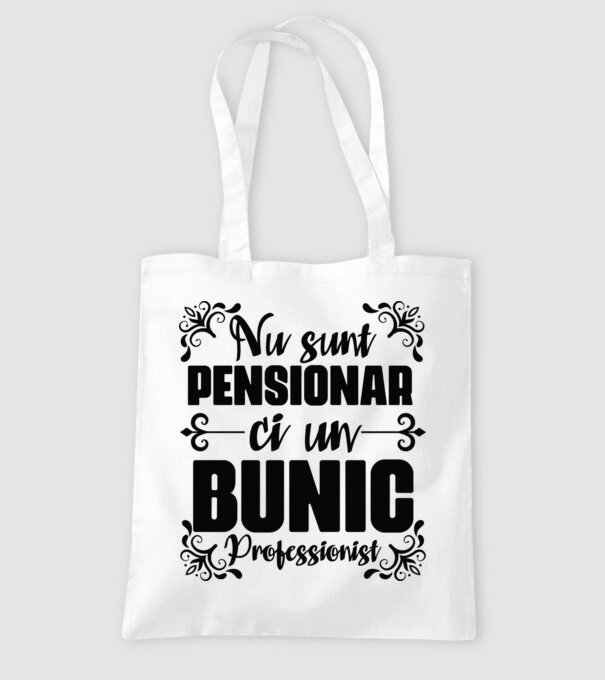 Nu sunt_pensionar, ci un bunic profesionist model alb pe tricou