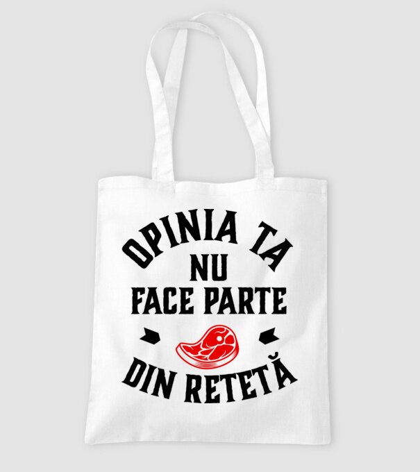 Opinia ta nu face parte din rețetă model alb pe tricou
