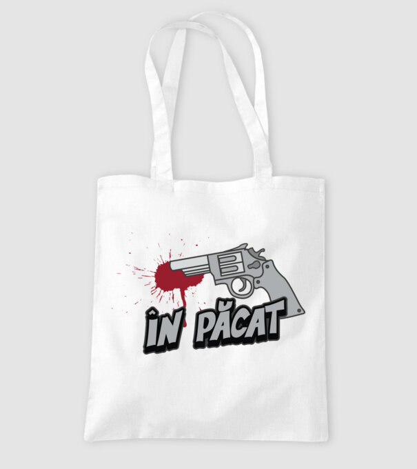 în păcat model alb pe tricou