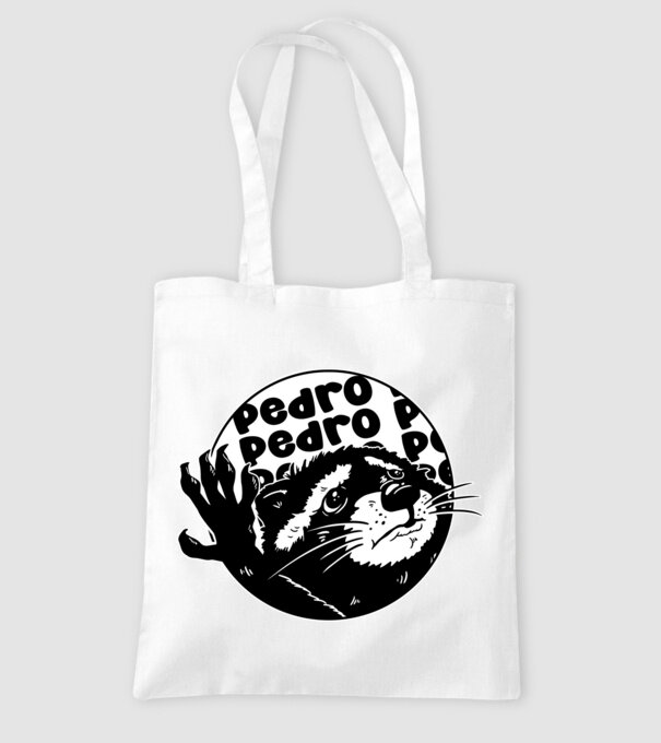 Pedro circle model alb pe tricou
